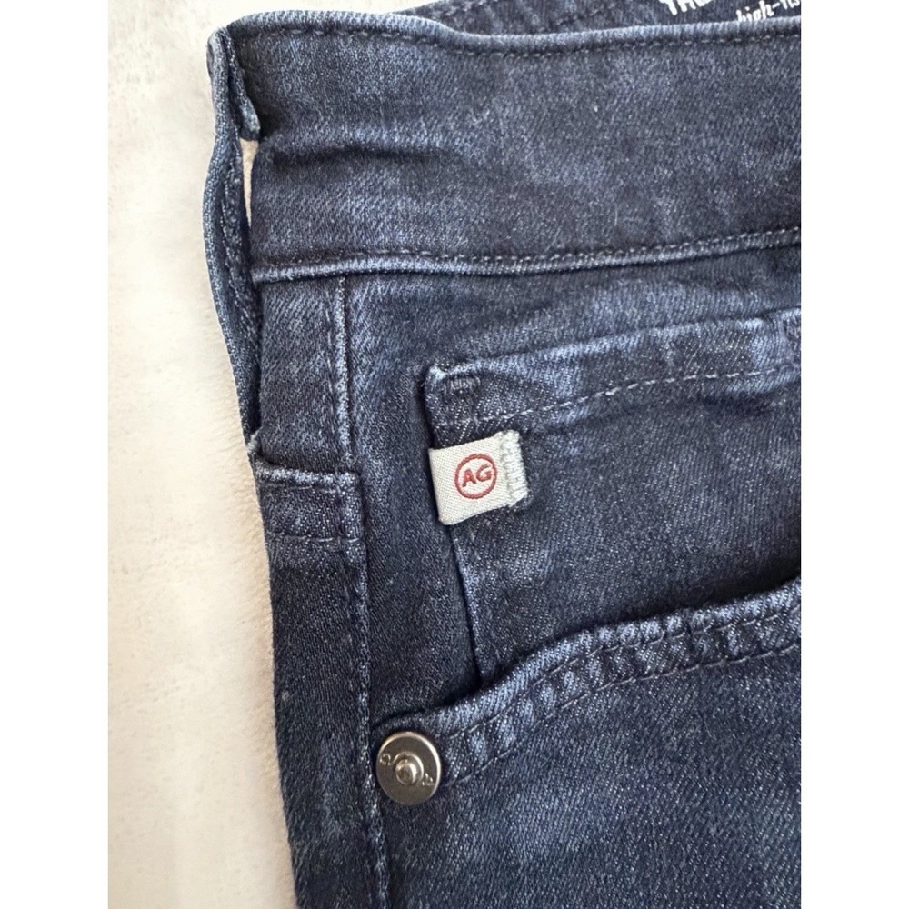 AG Adriano Goldschmied High-Rise Stevie Ankle Jeans Dark Wash Slim Straight 26R - Picture 5 of 13